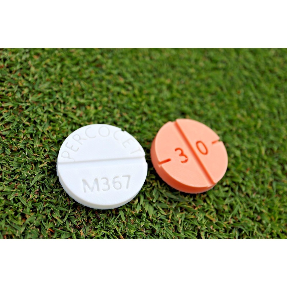 Novelty "Caddy Addy" & "Par-cocet" - Poker Chip Golf Ball Markers | Two Pack! - Picture 3 of 7